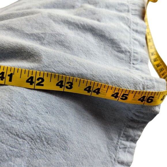 Donnkenny‎ Casual Womens Dress Size Large Blue 100% Cotton Side Slit Sleeveless - Picture 8 of 10